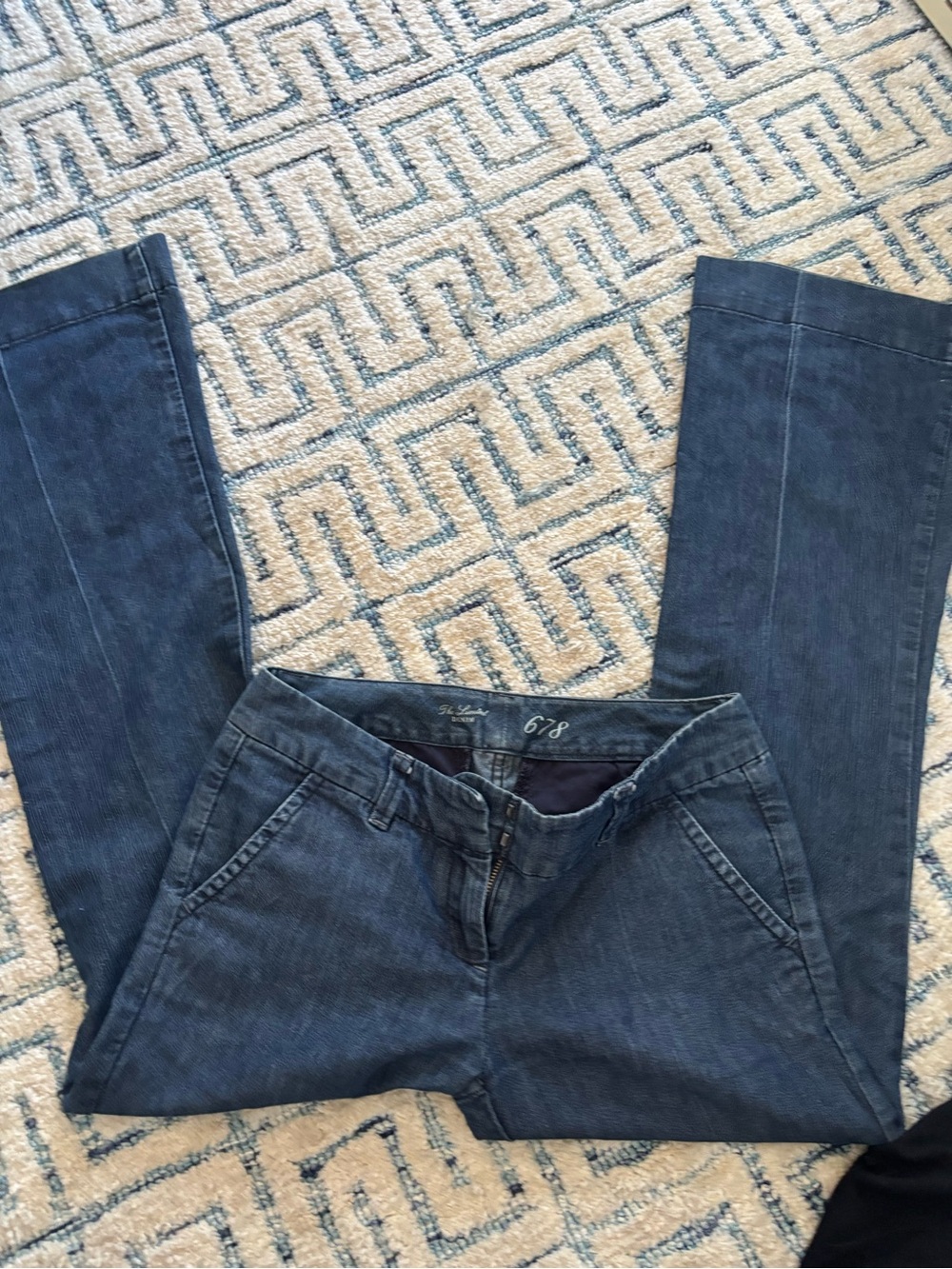 Women's Dark Blue High-Rise Straight Jeans